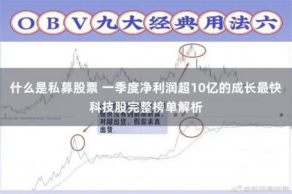 什么是私募股票 一季度净利润超10亿的成长最快科技股完整榜单解析