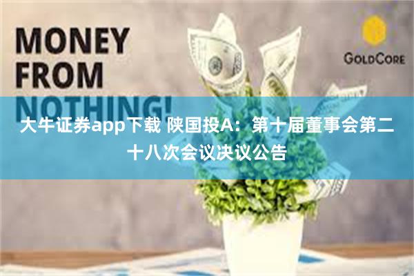大牛证券app下载 陕国投A：第十届董事会第二十八次会议决议公告
