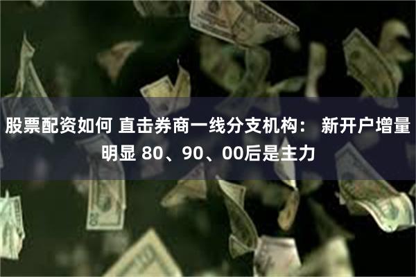 股票配资如何 直击券商一线分支机构： 新开户增量明显 80、90、00后是主力